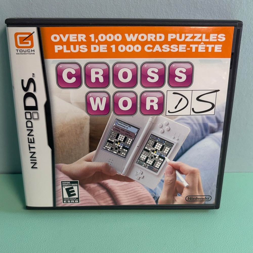 Nintendo DS Cross Words Video Game, Rated E for Everyone, Over 1000 Word Puzzles